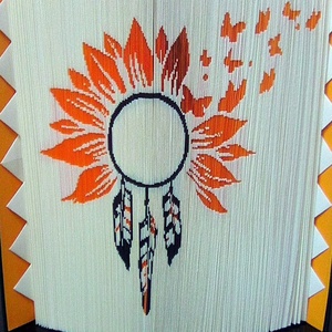 Napraforgó álomfogó - otthon & életmód - dekoráció - asztal és polc dekoráció - könyvszobor - Meska.hu