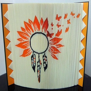 Napraforgó álomfogó - otthon & életmód - dekoráció - asztal és polc dekoráció - könyvszobor - Meska.hu