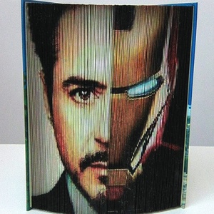 Tony Stark/ Vasember, Otthon & Életmód, Dekoráció, Asztal és polc dekoráció, Könyvszobor, Papírművészet, MESKA