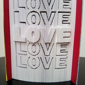 LOVE - otthon & életmód - dekoráció - asztal és polc dekoráció - könyvszobor - Meska.hu