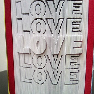 LOVE - otthon & életmód - dekoráció - asztal és polc dekoráció - könyvszobor - Meska.hu