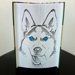 Husky - otthon & életmód - dekoráció - asztal és polc dekoráció - könyvszobor - Meska.hu