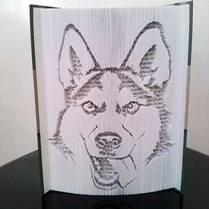 Husky - otthon & életmód - dekoráció - asztal és polc dekoráció - könyvszobor - Meska.hu