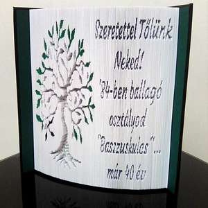 Osztálytalálkozóra - otthon & életmód - dekoráció - asztal és polc dekoráció - könyvszobor - Meska.hu
