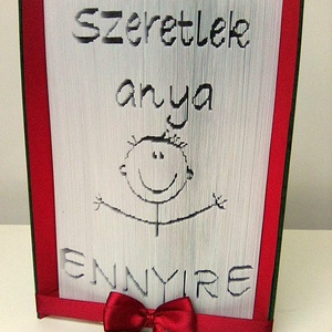 Szeretlek anya - otthon & életmód - dekoráció - asztal és polc dekoráció - könyvszobor - Meska.hu