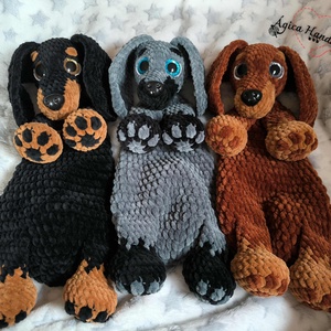 Tacskó alvópajtik - játék & sport - plüssállat & játékfigura - kutya - Meska.hu