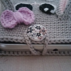 Nyuszi mobiltartó (horgolt húsvéti nyuszis telefontok) -  - Meska.hu