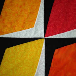 Patchwork takaró, rombusz - otthon & életmód - lakástextil - Meska.hu