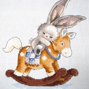 Bebunni - Nyuszi hintalovon - Meska.hu