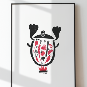 leves print - Meska.hu
