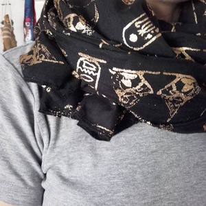EGYIPTOMI nyomott mintás SÁL, VÁLL KENDŐ-KÉSZTERMÉK -  - Meska.hu