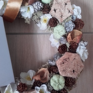 Virágos stilusú love-zöld kopogtató, ajtódísz -KÉSZTERMÉK - otthon & életmód - dekoráció - ajtó- és ablak dekoráció - ajtódísz & kopogtató - Meska.hu