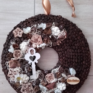 KÁVÉ SZÜNET  falidísz, dekoráció, kopogtató -  - Meska.hu