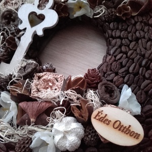 KÁVÉ SZÜNET  falidísz, dekoráció, kopogtató -  - Meska.hu