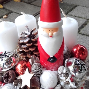 MIKULÁS advent-ünnepi asztaldísz, koszorú, dekoráció - karácsony - Meska.hu