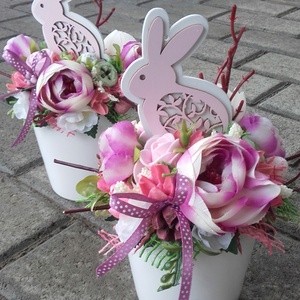 NYUSZI húsvéti tavaszi-virágos-színes asztaldísz, dísz, dekoráció NÉVNAPRA ÉS SZÜLINAPRA - otthon & lakás - dekoráció - Meska.hu