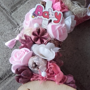 KISLÁNY ÉRKEZIK lány-babaváró-szobadísz, falidísz, függőd�sz, babalátógatóba - otthon & életmód - dekoráció - Meska.hu