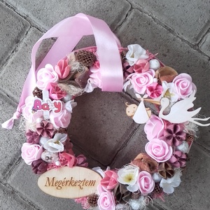 KISLÁNY ÉRKEZIK lány-babaváró-szobadísz, falidísz, függőd�sz, babalátógatóba - otthon & életmód - dekoráció - Meska.hu