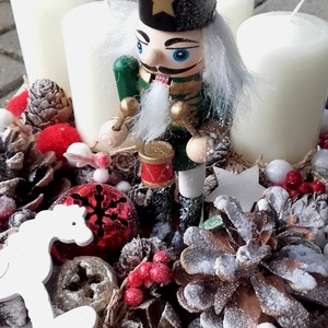 DIÓTÖRŐ Karácsonyi asztaldsz,  adventi asztaldísz, koszorú, doboz, box karácsonyi dekoráció  - karácsony - karácsonyi lakásdekoráció - karácsonyi ajtódíszek - Meska.hu