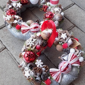 JÁTÉKORSZÁG ADVENT IDEJÉN rácsonyi-adventi ajtódísz és asztaldísz, szett, dekoráció KÉSZTERMÉK - karácsony - adventi díszek - adventi ajtódísz - Meska.hu