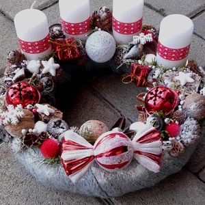 JÁTÉKORSZÁG ADVENT IDEJÉN rácsonyi-adventi ajtódísz és asztaldísz, szett, dekoráció KÉSZTERMÉK - karácsony - adventi díszek - adventi ajtódísz - Meska.hu