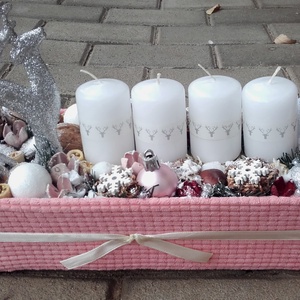 CSODASZARVAS karácsonyi- adventi ünnepi asztaldísz, adventi koszorú, adventi box - Meska.hu
