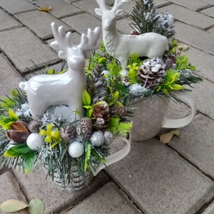 TÉLI TÁJ  karácsonyi-adventi asztaldísz, szett, dekoráció KÉSZTERMÉK - karácsony - adventi díszek - adventi ajtódísz - Meska.hu