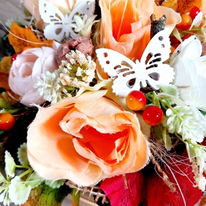 HELLÓ ŐSZ őszi dekoráció, asztaldísz örök virágdoboz, virágbox, asztaldísz, dekoráció, névnap, szülinap - otthon & életmód - dekoráció - asztal és polc dekoráció - asztaldísz - Meska.hu