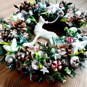 CSODASZARVAS karácsonyi ajtódísz, adventi kopogtató, ünnepi koszorú, adventi koszorú, adventi box - karácsony - adventi díszek - adventi koszorú - Meska.hu