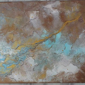 Életadó című festmény, Művészet, Festmény, Akril, , MESKA