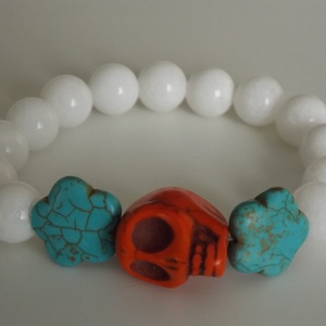Dia de los Muertos karkötő- variációk,  Mexikó, halottak napja, Dél-Amerika, lánynak, nőnek, ajándék -  - Meska.hu