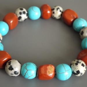  Fogyasztó karkötő,  gumis, gyöngy, ajándék, ásvány, nőnek, lánynak -  - Meska.hu