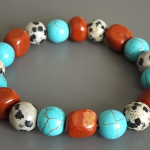  Fogyasztó karkötő,  gumis, gyöngy, ajándék, ásvány, nőnek, lánynak -  - Meska.hu