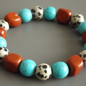  Fogyasztó karkötő,  gumis, gyöngy, ajándék, ásvány, nőnek, lánynak -  - Meska.hu