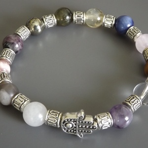 12 DNS MESTERKRISTÁLY karkötő, gyógyító, drágakő, ásvány, gyöngy, ajándék, Meska -  - Meska.hu