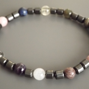 12 DNS MESTERKRISTÁLY karkötő, gyógyító, drágakő, ásvány, gyöngy, ajándék, Meska -  - Meska.hu