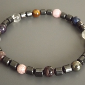 12 DNS MESTERKRISTÁLY karkötő, gyógyító, drágakő, ásvány, gyöngy, ajándék, Meska -  - Meska.hu