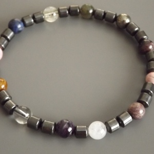 12 DNS MESTERKRISTÁLY karkötő, gyógyító, drágakő, ásvány, gyöngy, ajándék, Meska -  - Meska.hu