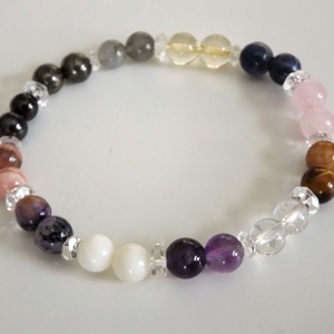 12 DNS MESTERKRISTÁLY karkötő, gyógyító, drágakő, ásvány, gyöngy, ajándék, Meska -  - Meska.hu