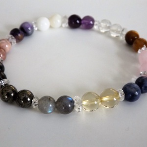 12 DNS MESTERKRISTÁLY karkötő, gyógyító, drágakő, ásvány, gyöngy, ajándék, Meska -  - Meska.hu