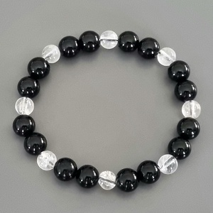 Női ónix-hegyikristály karkötő, ajándék, lánynak, nőnek, Ékszer, Ékszerszett, , MESKA