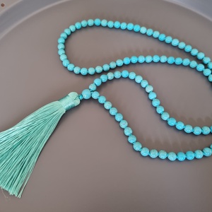 Mala, nyaklánc, 108 szemes buddhista mala, Ékszer, Nyaklánc, Bojtos nyaklánc, Ékszerkészítés, MESKA