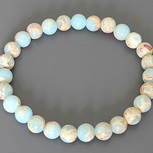 Shousan karkötő, gyöngy, ásvány,  ajándék, karkötő, fülbevaló, Meska, Ékszer, Ékszerszett, Ékszerkészítés, Gyöngyfűzés, gyöngyhímzés, MESKA