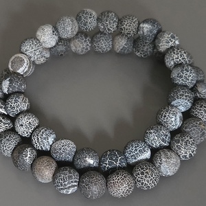 Szürke achát karkötő szett, karkötő, ajándék, nőnek, lánynak, Ékszer, Karkötő, Gyöngyös karkötő, Ékszerkészítés, MESKA