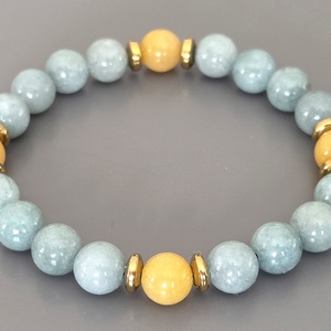 Napsütés ásványkarkötő, ásvány, gyöngy, ékszer, Magyarország, ajándék,  nőnek, Ékszer, Karkötő, Gyöngyös karkötő, Ékszerkészítés, MESKA