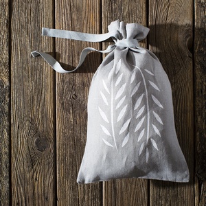 Kenyértartó zsák BÉLELT, KICSI, lenvászon, kenyérzsák, pékáru tartó, frissentartó zsák, zero waste, környezetbarát -  - Meska.hu