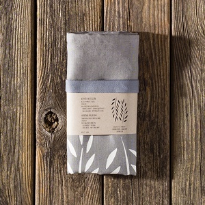 Kenyértartó zsák BÉLELT, NAGY, szitanyomott, középszürke lenvászon, pékáru, frissentartó, zero waste, környezetbarát -  - Meska.hu