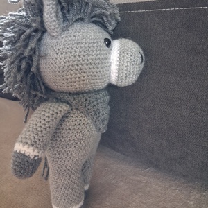 Szürke szamár - játék & sport - plüssállat & játékfigura - más figura - Meska.hu