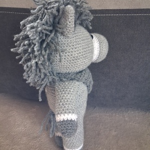 Szürke szamár - játék & sport - plüssállat & játékfigura - más figura - Meska.hu