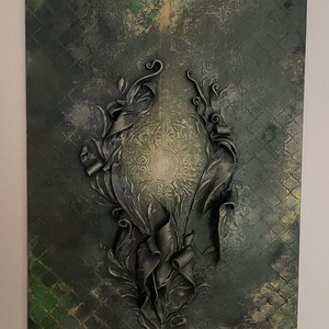 Mátrix - művészet - festmény - festmény vegyes technika - Meska.hu